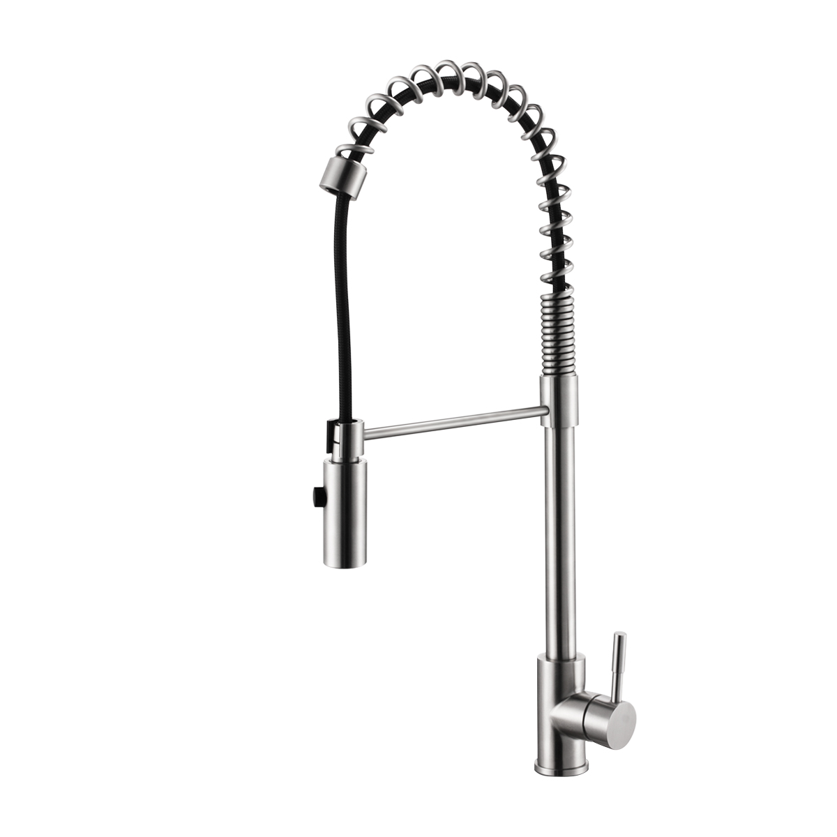 Grifo monomando de acero inoxidable para fregadero de cocina